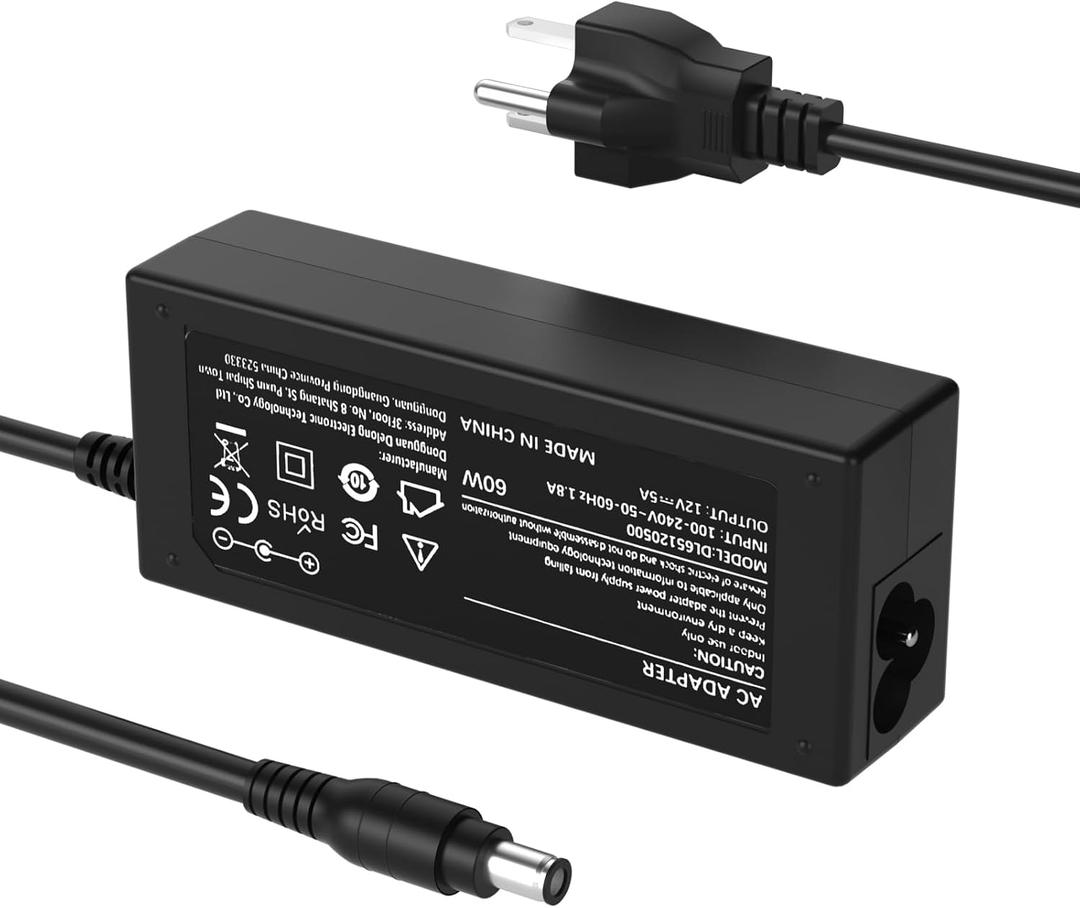 12V AC Adapter Compatible with Dell Monitor Power Cord Replacement 27" 24" 23" 22" 21.5" S2316H S2316M S2318H S2318HN S2318NC S2319H S2340L S2340LC S2440L Monitor Power Supply