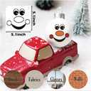 Christmas Snow Man Face Stencils for Painting on Wood, Snowmans for Crafts Reusable Wood Burning Drawing Art Paint Patterns for Wall Cake Cookie Canvas Furniture Paper (face5in25)