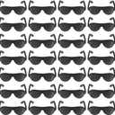NUOBESTY 100pcs Mini Doll Eyeglasses Miniature Black Sunglasses Tiny Eyewear Toys for Kids Dress Up Dolls DIY Crafts Dollhouse Accessories