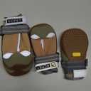 Hcpet Dog Shoes for Dogs, Dog Booties for Dogs, Anti-Slip Dog Boots & Paw Protectors for Hot Pavement Winter Snow Hiking with Reflective Straps Khaki Size 4, 4PCS (Width 1.96 in)