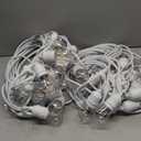 Svater Outdoor String Lights 150FT, E26 Socket, 48pcs S14 Shatterpoof Bulbs, 1 Watt Dimmable 2700K Warm White, IP65 Waterproof Commercial Grade Patio Lights3 Pack X 50FT