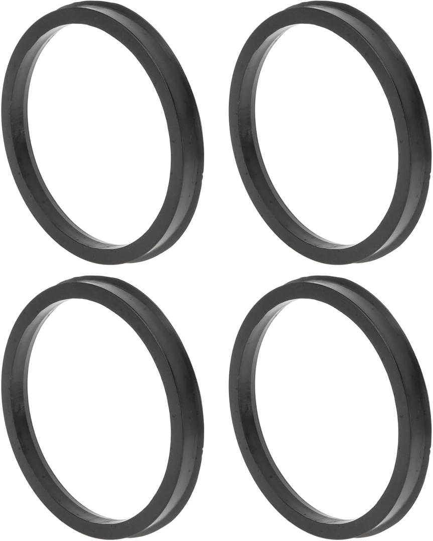 100.1mm to 87.1mm Car Wheel Hub Centric Rings Black Polycarbonate Wheels Center Shaft Shock Absorbing Hubrings 4 Pcs