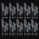 10Pcs Acrylic Candelabra Centerpieces for Wedding,5 Arm Clear Candelabra Table Centerpiece Acrylic Candle Stick Holders with Removable Lampshade for Party Easter Fireplace Decor Fit 0.8 LED Candle