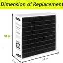X7935 20x20x5 MERV 16 Furnace Air Filter Replacement with Lennox X7935 Filter Model HCC14-23 and Honeywell FC100A101 And FC200E1011, 2Packs