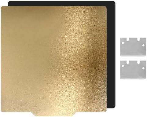 Upgraded 220x220mm PEI Build Plate for Mega/Mega S/Mega Pro, Double-Sided Textured Flexible Spring Steel Bed with Magnetic Base Compatible with Wanhao Duplicator i3 Plus/Anet A8/A6