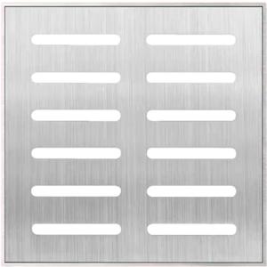 Stainless Steel Drain Grate Covers Outdoor, Large Square Drain Grate and Frame, Catch Basin Drain Cover for Driveway, Pavement, Concrete, Yard(10x10inch)