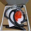 JUSTOGO Small Round Side Table, 3-Tier End Table for Living Room, Vintage Nightstand for Small Spaces Sofa Couch Corner Bedside Bedroom, S-Shaped Wood Accent Table Metal Coffee Table, Black