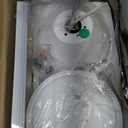 addlon Ceiling Fans with Lights, 42 Inch Low Profile Ceiling Fan with Light And Remote Control, Flush Mount, Reversible, 3CCT, Dimmable, Quiet, White Small Ceiling Fan for Bedroom Indoor/Outdoor Use