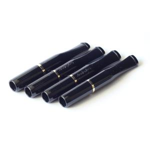 4 x DENICOTEA Cigarette Holders Black Color + Golden Colored Ring