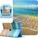 Universal 10 10.1 Inch Android Tablet Case, Dluggs 360 Degree Rotating Multi-Angle Viewing Stand Universal Case Cover for 10 10.1 and All 9.5-10.5 Inch Tablet, Sea