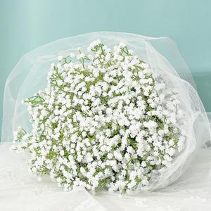MARTINE MALL Babys Breath Artificial Flowers, 24 PCS White Baby Breath Flowers Artificial Bulk, Fake Babys Breath Gypsophila Real Touch Faux Babys Breath for Wedding Floral Arrangement Home Decor