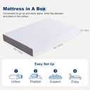Amazon Basics Medium Firm Memory Foam Mattress, Breathable, 8 Inch, Full, White/Grey