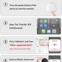 Air Tracker Tags 4 Pack Key Tracker Works with Find My (iOS only), Luggage Tracker, Tag Locator for Keys, Backpack, Wallet, Replaceable Battery, Waterproof