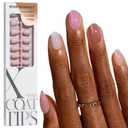 BTArtboxnails XCOATTIPS Bare 5-Shades Nude Press on Nails - 4-Week Wear Extra Short Almond Press on Nails, Easy to Apply, Soak Off, Salon Quality Value at Home, 16 Sizes - 160 Fake Nails
