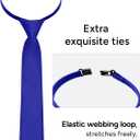 Boys Long Sleeve Button-Down Dress Shirts with Tie: 2 Fabrics (Stretch/Standard) & 2 Fits (Regular/Husky) (14, Black)