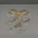 Large Metal Bow Christmas Tree Topper,9.4 Inch Glitter Champagne Gold Tree Topper,Champagne Gold Bow Christmas Tree Decorations for Xmas Home Decor Holiday Party Indoor Outdoor Shop Office