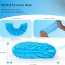 2 x 50 PCS Shoe Covers Disposable with Elastic Bands | Breathable Non-Slip Booties for Shoe Covers | Boot Covers with 100% Recyclable Non-Woven 40 GSM Fabric | Fits Men 12 / Women 14