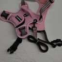 BUMBIN Dog Harness for Large Dogs, No Pull Adjustable No Choke Pet Vest with Dog Leash Fit Smart Reflective Pet Walking Harness for Training Easy Control Soft Handle Pink L