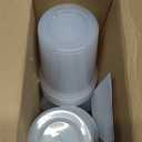 Orgtiv 32oz Deli Containers (24-Pack) - Leakproof Food Storage Containers with Lids, Microwave & Dishwasher Safe, BPA-Free Plastic Soup Containers for Meal Prep, Takeout, Restaurant Use