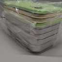 4 Pack Stainless Steel Snack Containers, 22oz Reusable Food Storage Containers with Lids, Metal Meal Prep Lunch Box, Dishwasher Safe, Snack Box Container for Trave & Outdoor Camping (White, Green)