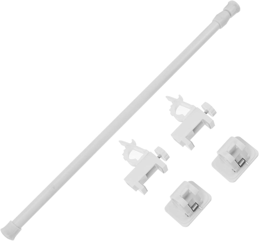 Telescopic Curtain Rod No Drill Cloth Rail for Home Use Self-adhesive Multi-purpose Tension Pole for Bathrooms Closets and Balconies