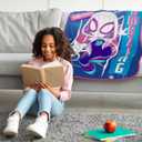 Jay Franco Kids Plush Throw Blanket Soft & Cozy Fleece Throw for Bedroom & Couch Dcor, Official Licensed Product, Blue - Ghost Spider, 46x60 - Throw Blanket