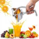 Fresh Fruit Juice Extractor, 2026 Upgrade Aluminum Hand Juicer Squeezer Lemon Juicer Manual Hand Press with Ergonomic Grip, Easy to Clean for Orange Citrus Pomegranate Lime Grape fruit Kitchen Tools