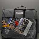 TANDI Custom Fit Silverado Seat Covers Full Set with Faux Leather, Fit for Chevy Silverado 2014-2018 and for GMC Sierra 1500 and 2015-2019 2500HD 3500HD (Grey, Full Set (SG-B))