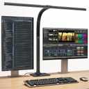 KableRika Desk Lamp, 24W Brightest LED Desk Lamp For Home Office, 31.5" Wide Dimmable Architect Task Lamp With Base,Eye Protection Modern Tall Desk Light For Workbench Office Lighting Computer Working