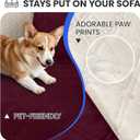 Waterproof Dog Blanket, Non-Slip Soft Pet Bed Cover, Couch Cover for Dogs Washable, Protects Sofa, Furniture, Crate, Car, Tear Resistant Leakproof Pet Blanket Christmas (52x82 Inch, Burgundy)