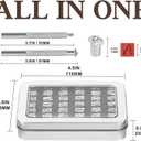 BESTNULE 37pcs Leather Stamps, 1/4" Leather Stamping Tools, Leathercraft Stamping Tool Set, 26PCS Capital Letter Leather Stamps + 10pcs Number Stamps + 1 Stamping Handle for Leather Craft