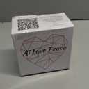 Ai Love Peace Soup Container with Dual Lids,26 oz Borosilicate Glass Lunch Box | Leakproof Lid+ Microwave &Safe Freezer Lid, Stackable,Glass Meal Prep Food Storage,Perfect for Work & Soup Lovers Gift. (White & Red)