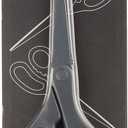 JAM PAPER Multi-Purpose Precision Scissors - 8 Inch - Grey - Ergonomic Handle & Stainless Steel Blades - Sold Individually
