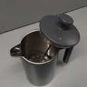 Secura French Press Coffee Maker, 304 Grade Stainless Steel Insulated Coffee Press with 2 Extra Screens, 34oz (1 Litre), Grey