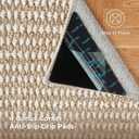 Bedsure 8x10 Faux Wool Area Rugs for Living Room, Machine Washable Carpet, Non-Slip Backing, Pet Friendly Throw Rug for Bedroom Dining Room, Natural Ivory