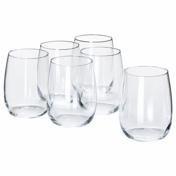 Wine Glasses Set of 6 (10 Oz), Stemless Wine Glass for Red and White Wine, Iridescent Diamond Shaped Glassware for Whiskey, Cocktail, Best Gift Anniversary, Wedding, Housewarming, Birthday