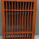 Urnporium Freestanding Wooden Dog Gate Foldable Indoor Pet Gate No Drill Expandable Barrier for Doorways Stairs Hallways Portable Wood Fence for Small Dogs & Puppies (Brown Pet Gate, 3 Panel 24" Tall)