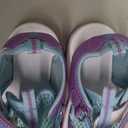 BODATU Girls Summer Outdoor Beach Sports Closed-Toe Sandals Blue/Purple, 13 Little Kid