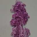 24 Pieces Glitter Christmas Picks Ornaments Decorative Sticks Candy Picks Curly Sprays Twigs for Halloween Xmas Tree Branches Vase Fillers Crafts Wreath Garland Party Wedding Holiday (24, Purple)