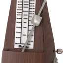 Mechanical Metronome Wood Grained Loud Sound/High Precision/No batteries Needed/for Piano/Guitar/Violin/Drum and Other Instruments (Tower design)