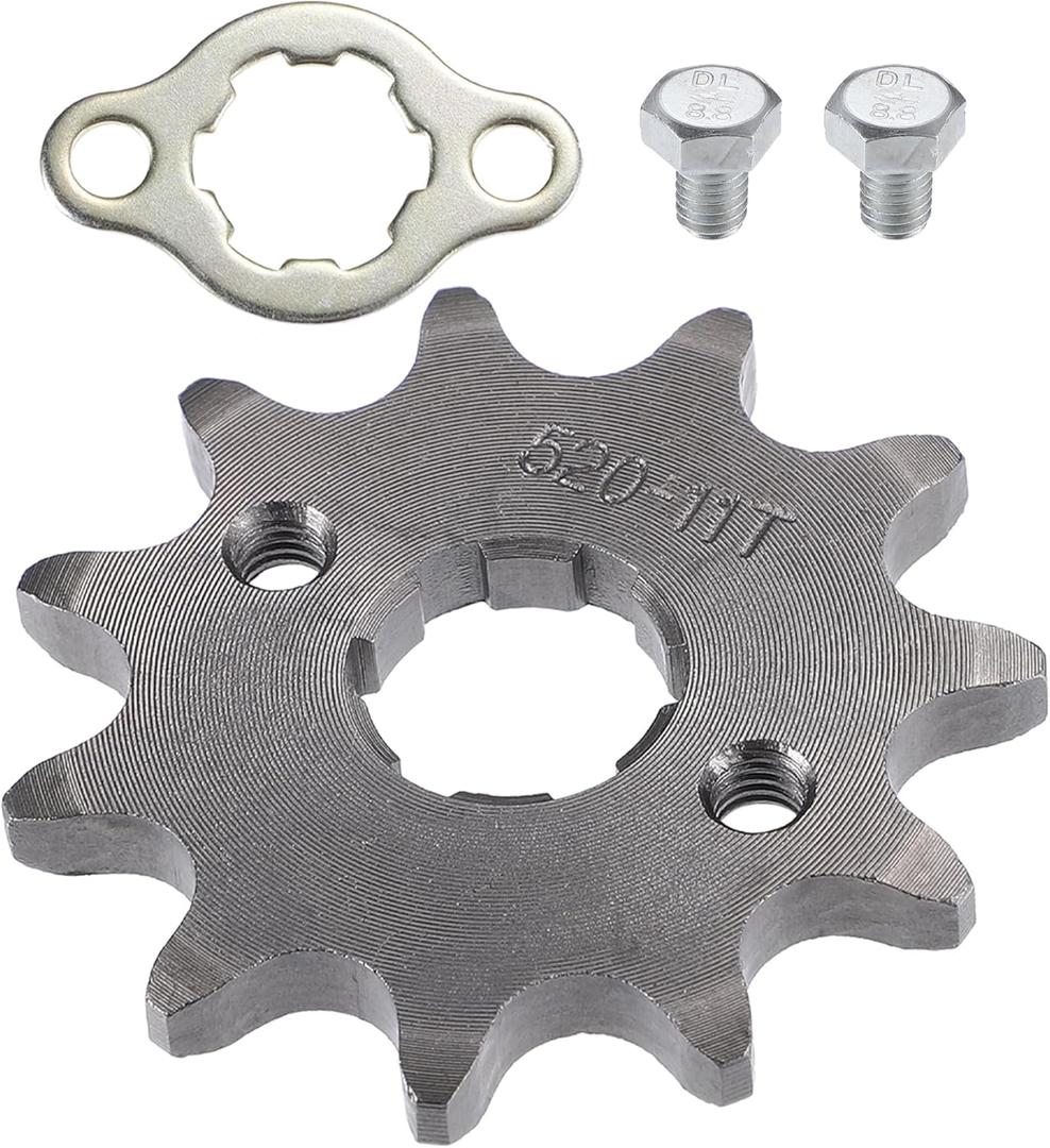 X AUTOHAUX 1 Set 520 Style 11 Teeth 20mm ID Motorcycle Front Engine Sprocket Fit for 50cc 70cc 110cc 125cc Motorcycle Dirt Pit Bike Mini Bike ATV