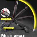 YOLEO Adjustable Weight Bench for Home Gym, ASTM-Certified 827LBS, 98% Pre-Assembled, Foldable Gym Bench with 84 Positions Incline Decline Flat, Wider Seat, XL