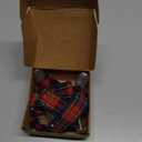 Dog Diaper Suspenders - Dog Suspender for Male or Female Diaper Keeper - Dress, Skirt (Red Grid, Small)