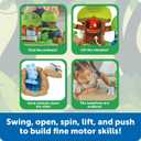 Learning Resources Peeksville Learning Jungle Playset, Animal Kingdom Figurines, Zoo Toy, Tiger, Lion, Animals, Fine Motor Skills For Kids, Toddler Gifts For Girls And Boys