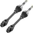 Front CV Axle Fit for Polaris Sportsman 400 500, For Magnum 325 425 Scrambler 4x4 1995-2008; 4340 Chromoly Steel Drive Half Shaft, For 1380063 1380066, 1380085
