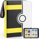 Collectible Trading Card Binder, 400 Pockets Card Holder with 50 Removable Sleeves, Portable Collection Binder Album Book Case Storage, Zipper Card Protective Sleeves for TCG, Sports Card (Advanced Black)