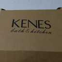 KENES Matte Black Bathroom Sink Faucet, Bathroom Faucets Single Handle Modern Prep Wet Bar Sink Faucets with Drain Assembly & Deck Plate, Farmhouse RV Camper Outdoor Utility Faucet, KE-9005B-2 (Short)