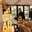 VIHOSE 5 ft 2026 Graduation Party Decorations Graduate LED Lights 4 LED Marquee Light up Letters Grad and Grad Hat Class of 2026 Lights Decor for High School Senior College Graduation Party Supplies
