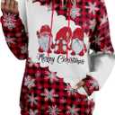 FAYALEQ Christmas Sweatshirt Women Christmas Tree Shirt Xmas Vacation Graphic Casual Long Sleeve Pullover Tops Blouse