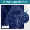 Outdoor Chair Cushions 22x22 Inch, Waterproof Fade Resistant Deep Seat and Backrest Cushion Set for Patio Furniture, Navy, 1 Set